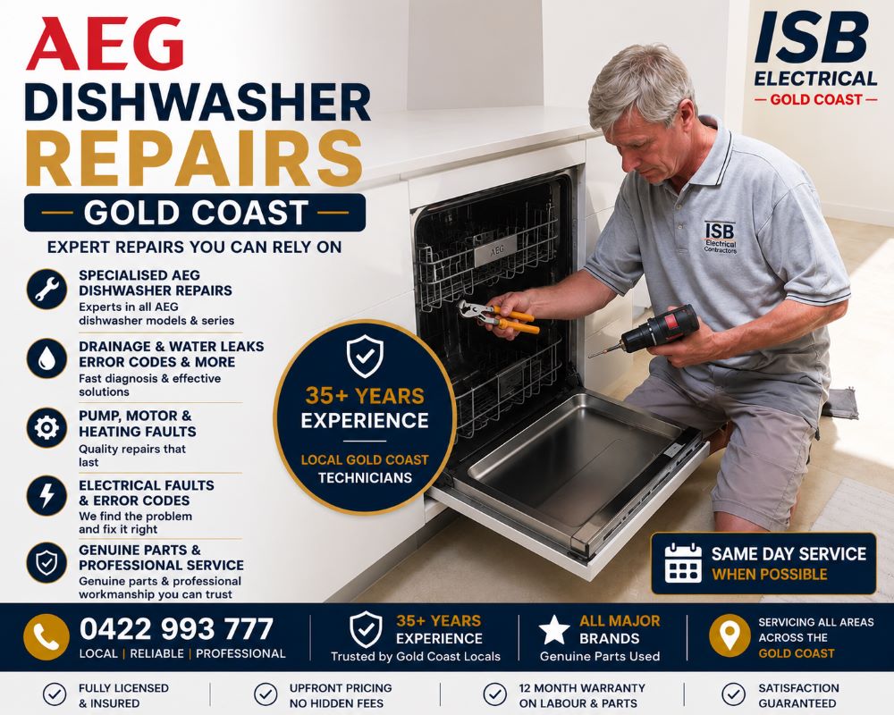 AEG Dishwasher Repairs Gold Coast