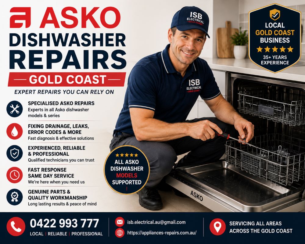 Asko Dishwasher Repairs Gold Coast