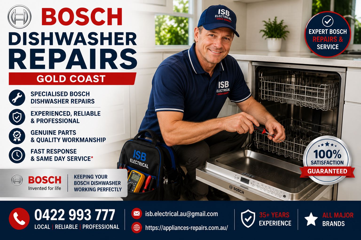 Bosch Dishwasher Repairs Gold Coast
