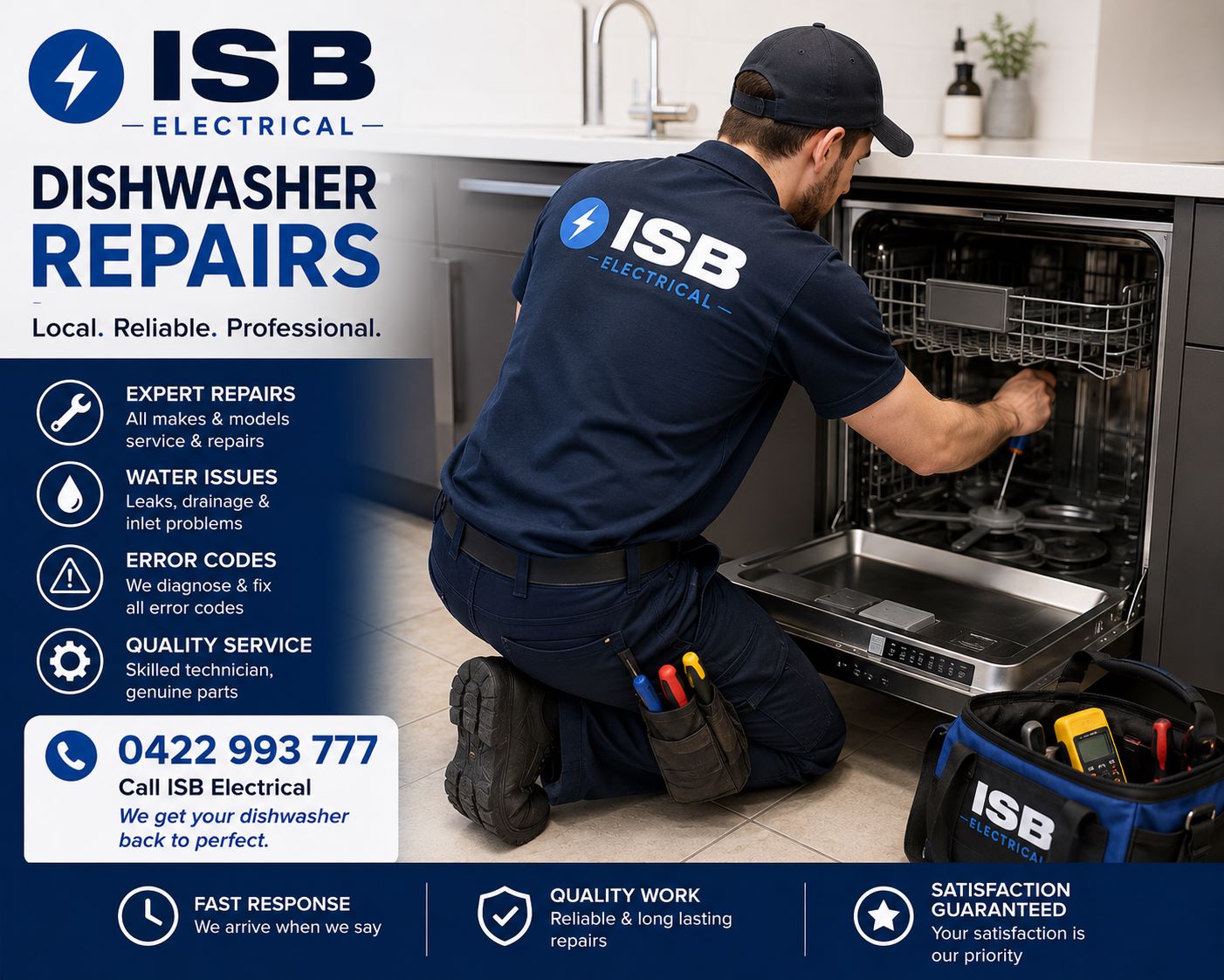 Dishwasher fault codes Clear Island Waters