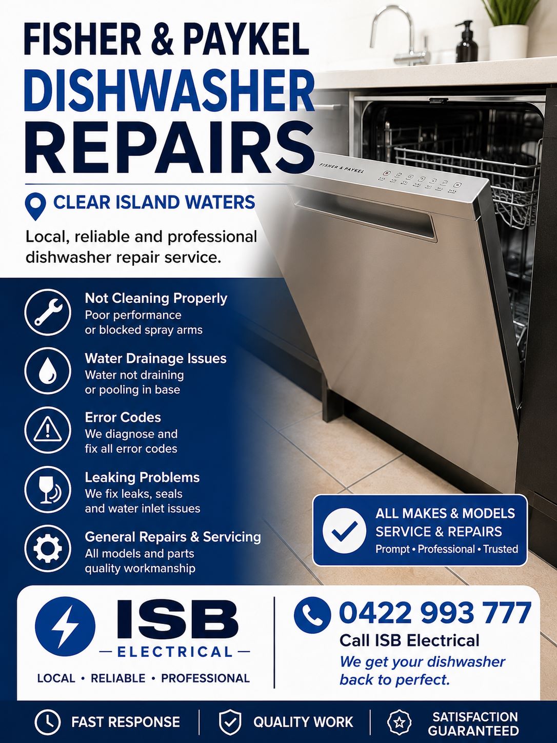 Dishwasher Repairs Clear Island Waters
