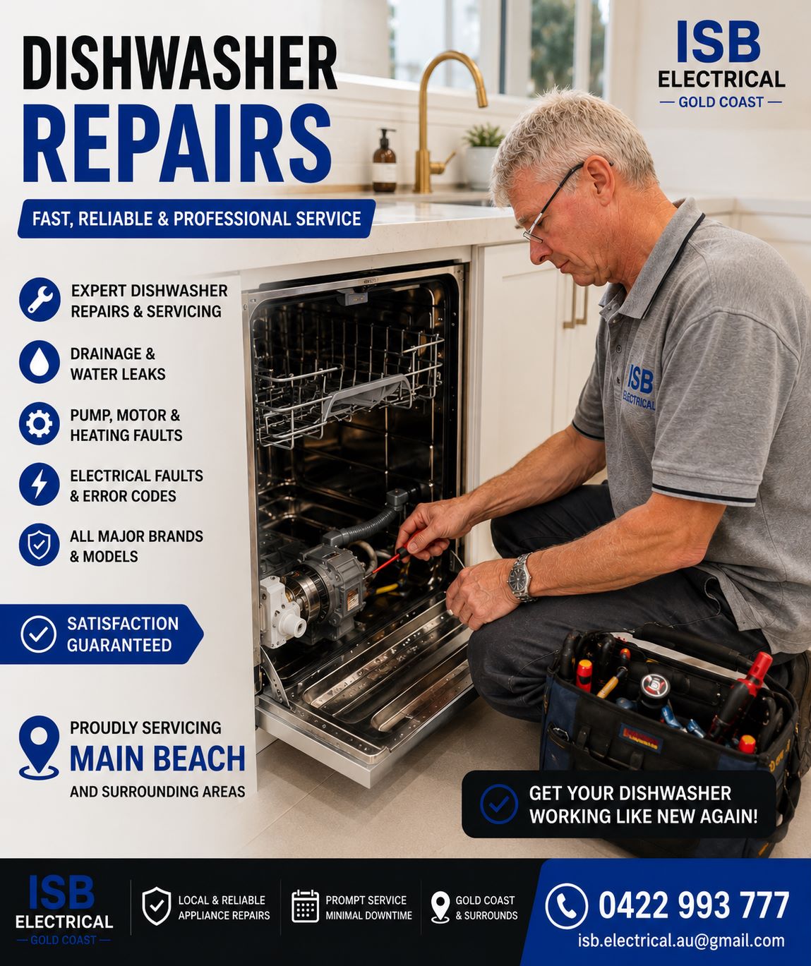 Dishwasher Repairs Main Beach
