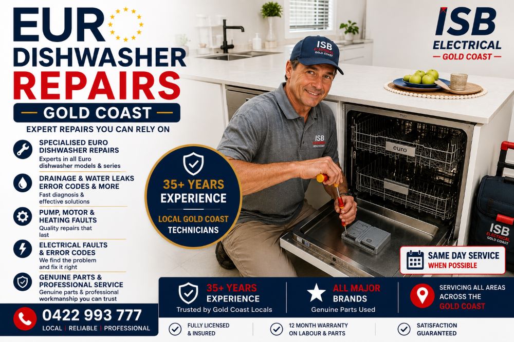 Euro Appliances Dishwasher Repairs Gold Coast