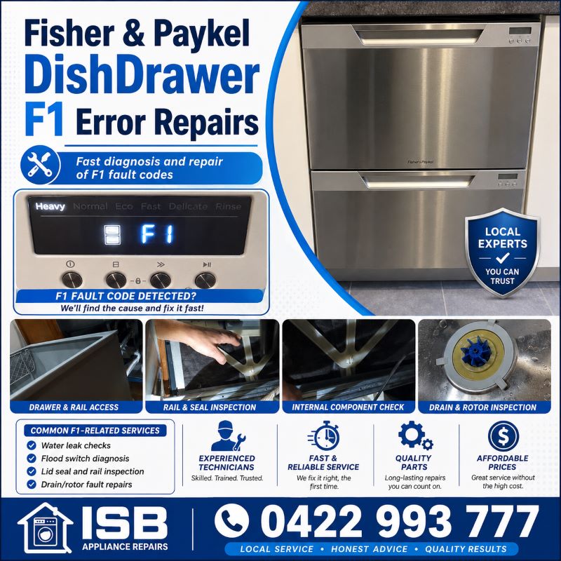 Fisher Paykel DishDrawer F1 Error Nerang