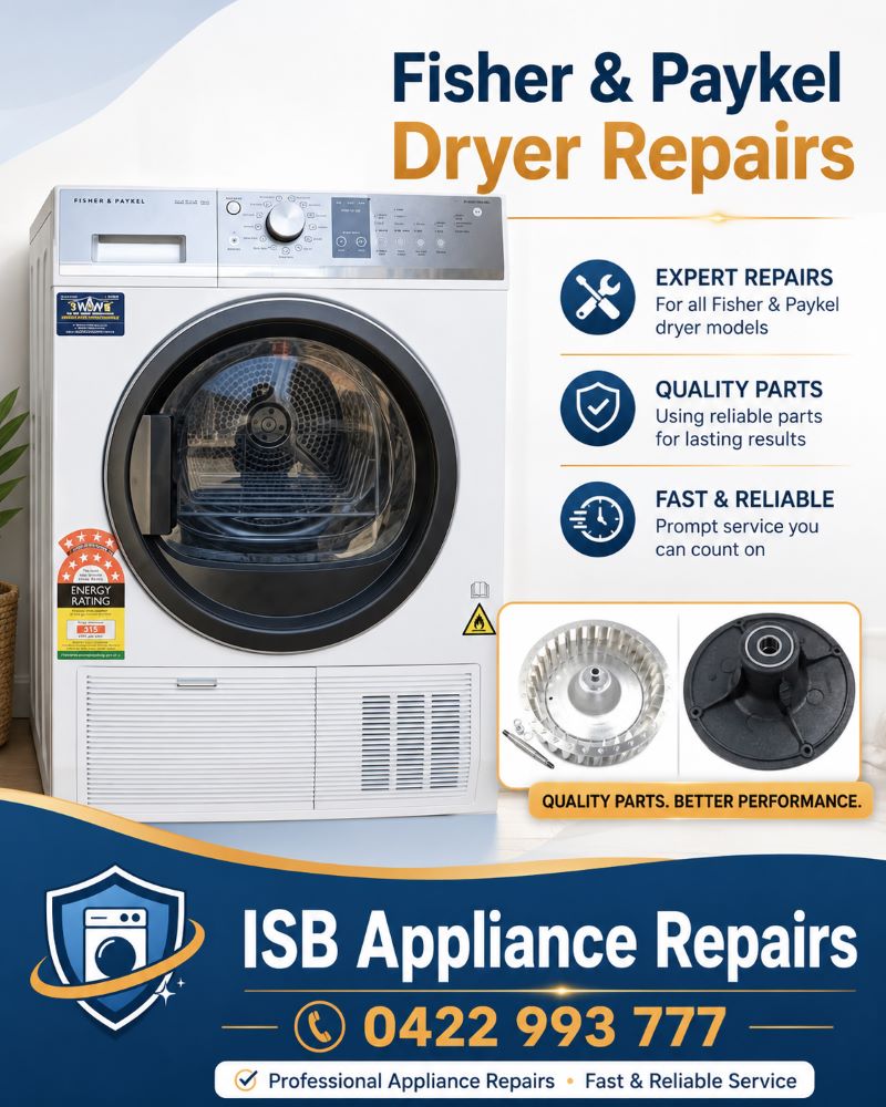 Fisher Paykel Dryer Noisy Main Beach