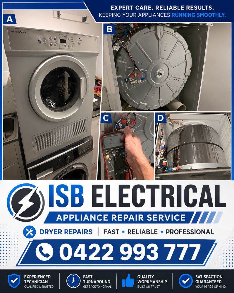 Fisher and Paykel Dryer Not Heating Ormeau
