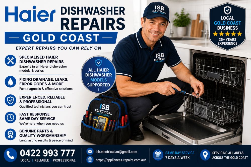 Haier Dishwasher Repairs Gold Coast