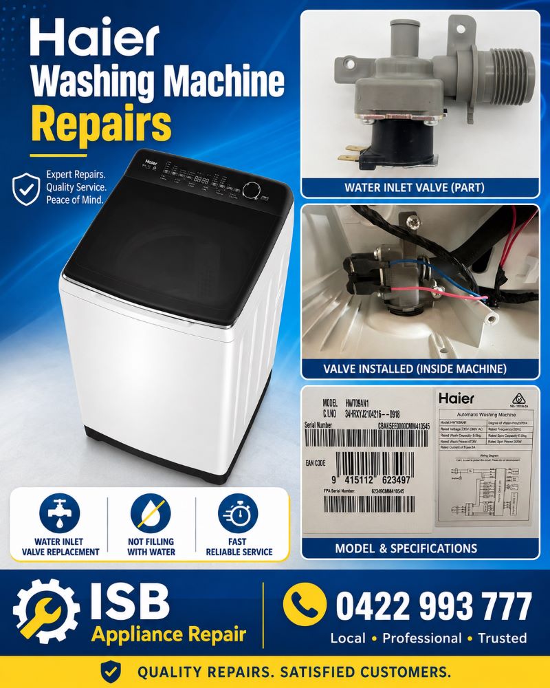 Haier Washing Machine Leaking Water Runaway Bay