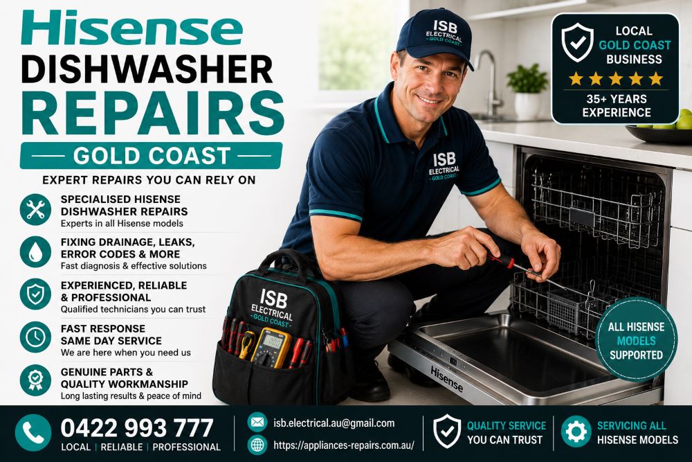 Hisense Dishwasher Repairs Gold Coast