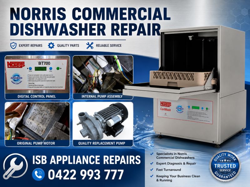 Norris Commercial Dishwasher Not Working Southport