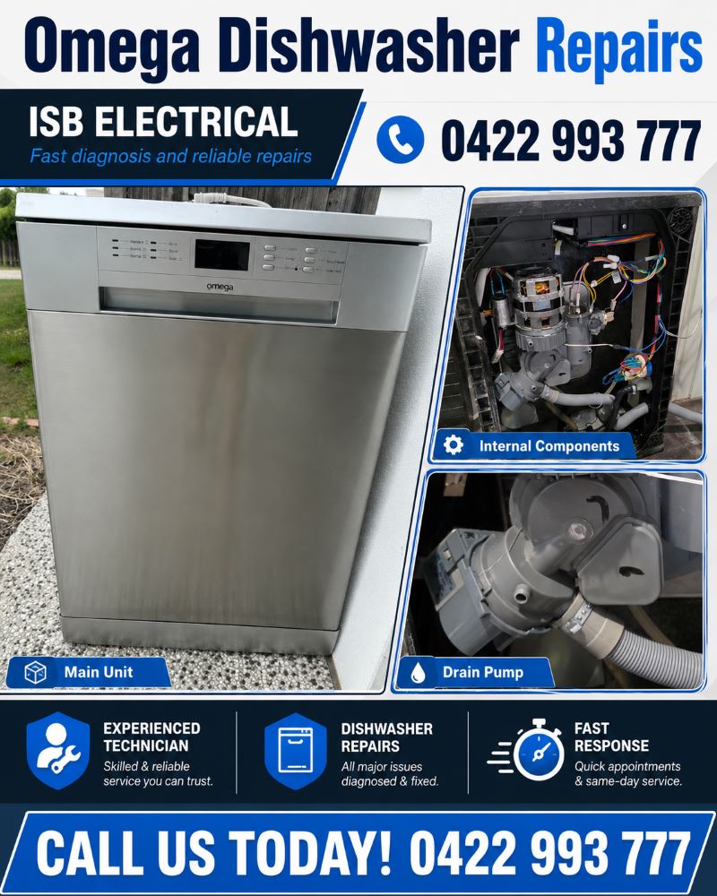 Omega Dishwasher Not Draining Coomera
