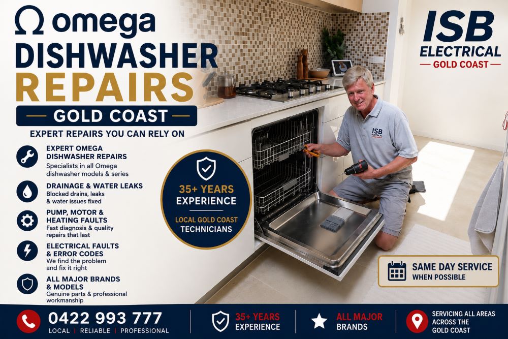 Omega Dishwasher Repairs Gold Coast