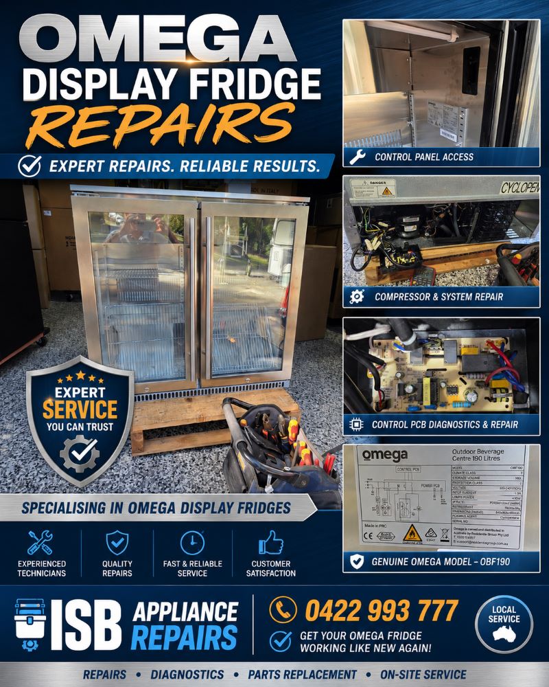 Omega Two Door Glass Fridge Stopped Working Pimpama