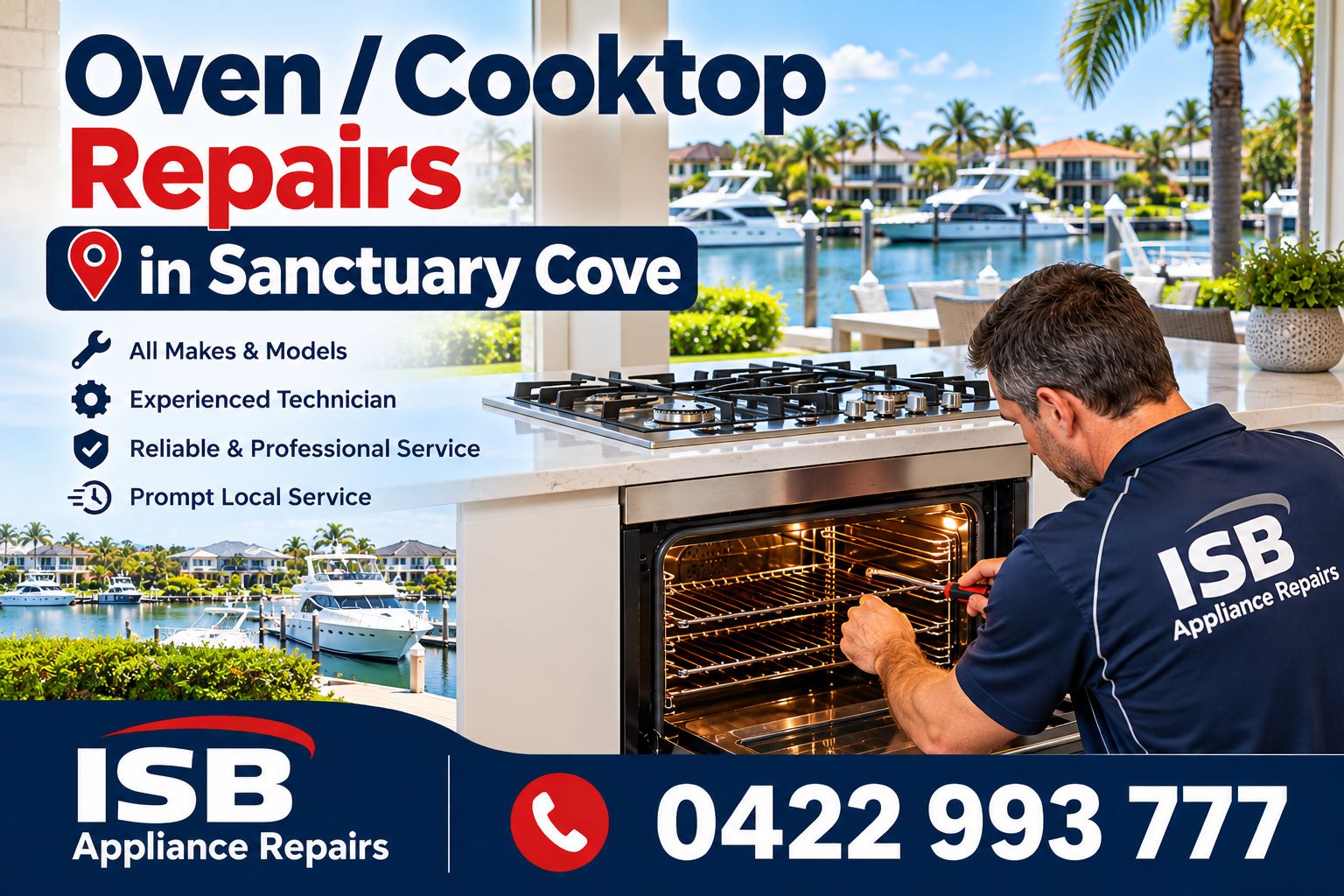 Oven and Cooktop Repairs Sanctuary Cove Gold Coast