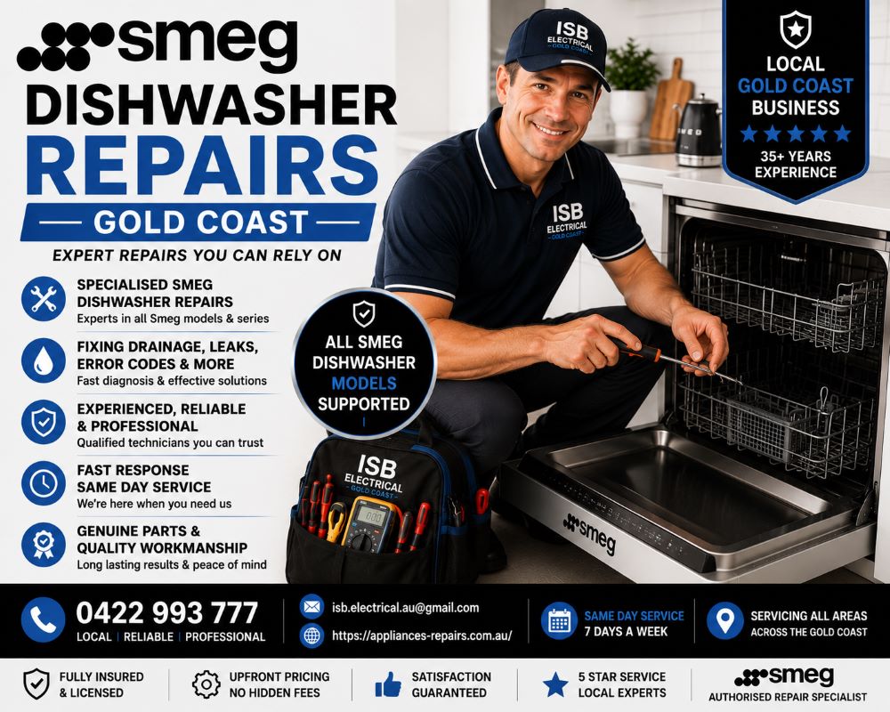 Smeg Dishwasher Repairs Gold Coast