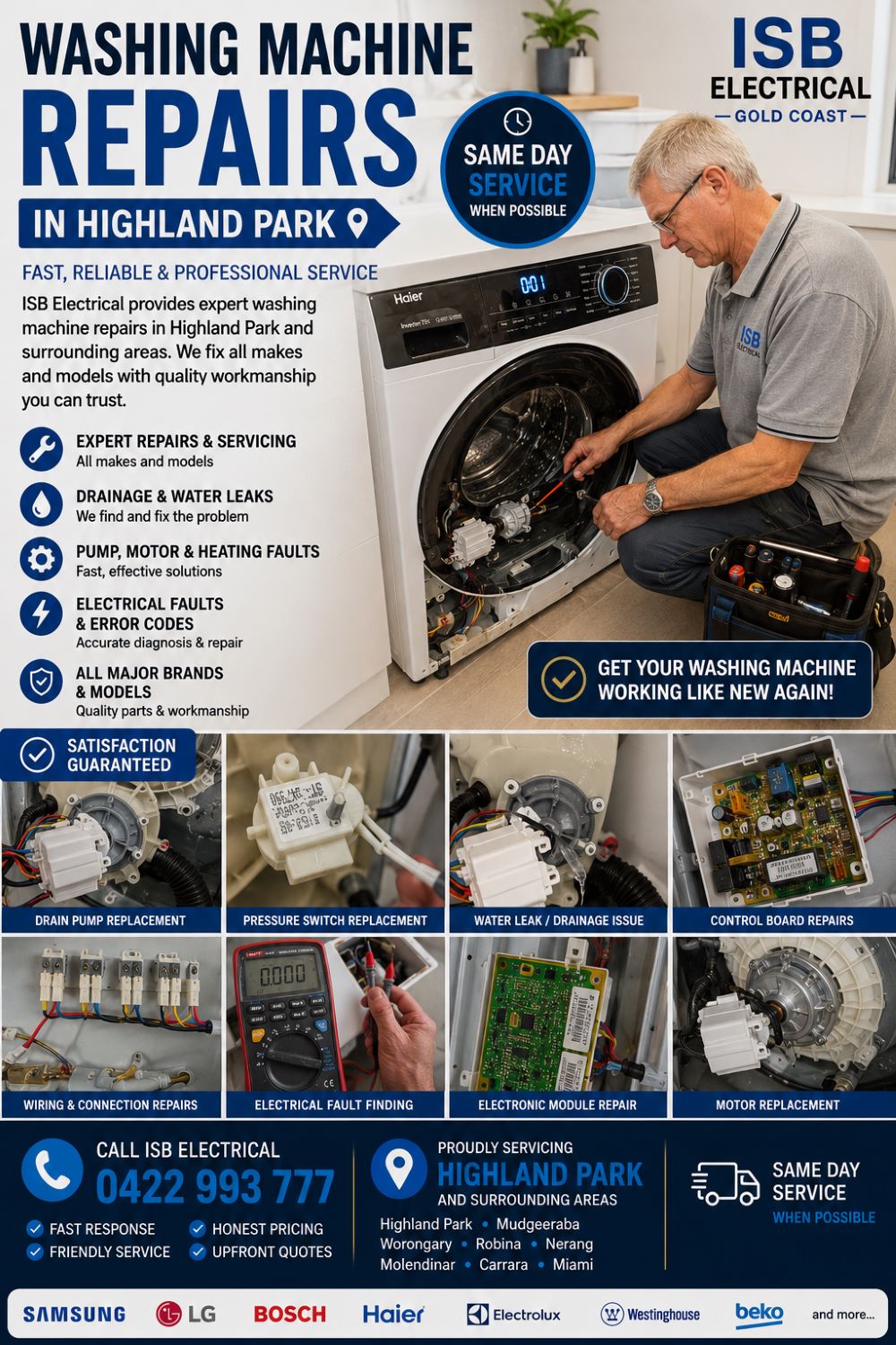 Washing Machine Repairs Highland Park