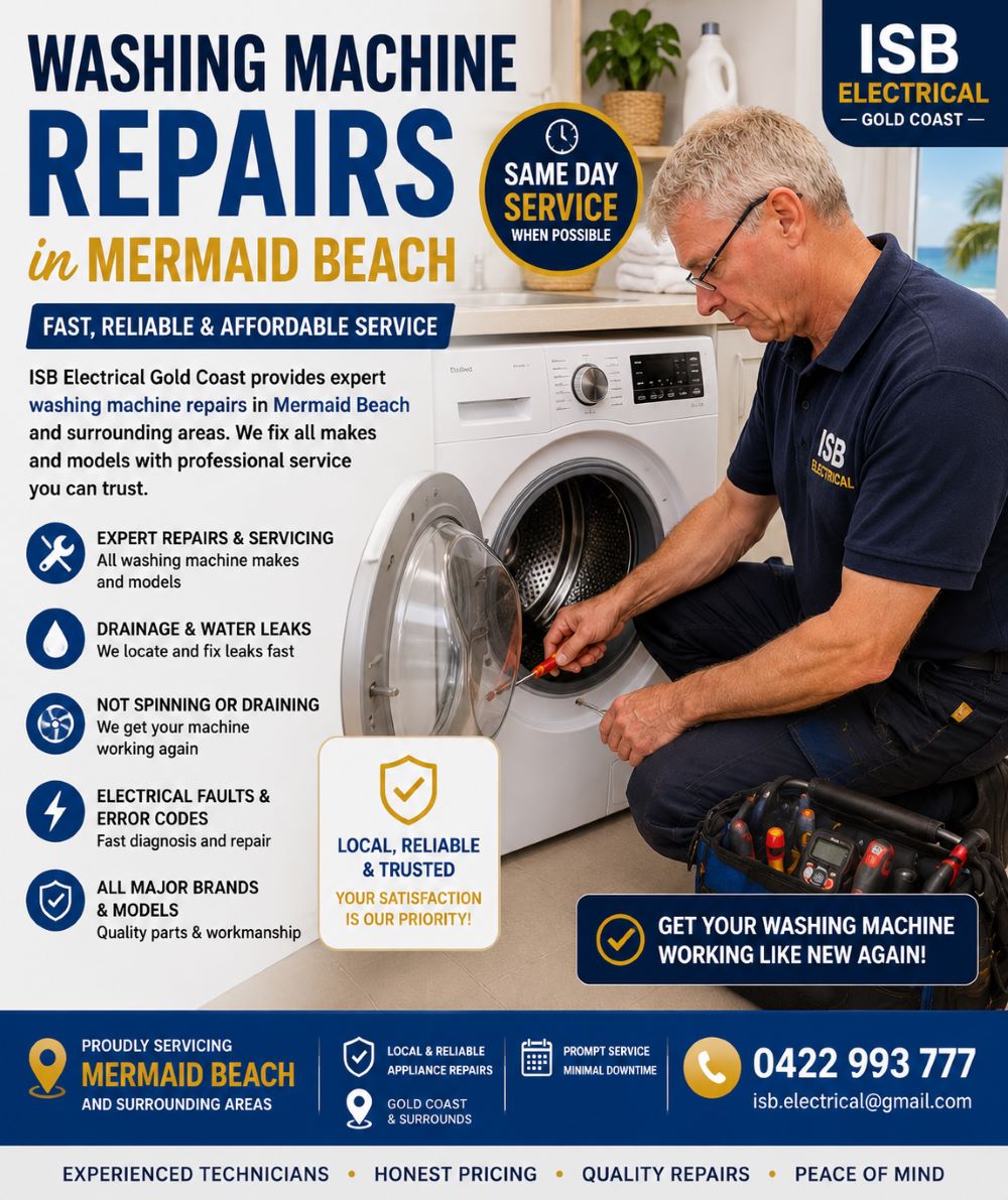 Washing Machine Repairs Mermaid Beach