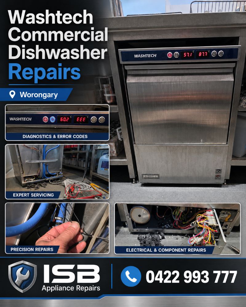 WashTech Commercial Dishwasher EEE Error Code Worongary