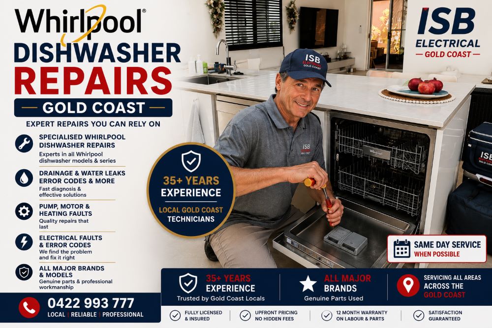 Whirlpool Dishwasher Repairs Gold Coast