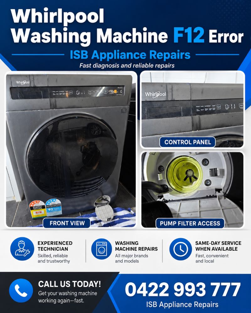 Whirlpool Washing Machine F12 Error Pimpama